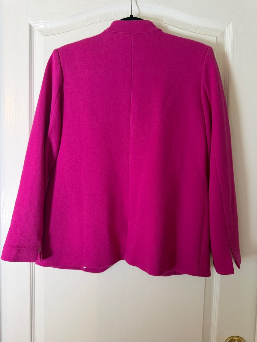 Gibson Women’s Hot Pink Open-Front Collarless Blazer - Picture 5 of 6